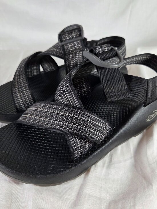 Chaco Z/Cloud Outdoor Hiking Sport Sandals - Black & Gray Patterned Straps main image 6